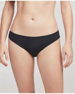 Бразильские трусики с лазерной резкой из кружева и микрофибры, черный Gisela