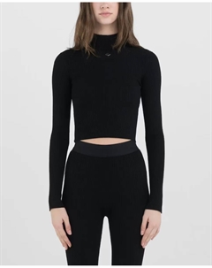 Женский свитер с высоким воротником и длинными рукавами, черный Replay
