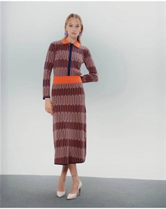 Юбка-миди с принтом Luna, мультиколор Dolores promesas