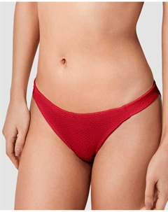 Классические плавки бикини из ткани в горошек, красный Gisela