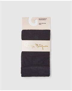 Однотонные женские носки до щиколотки плотностью 20 ден, черный Philippe matignon