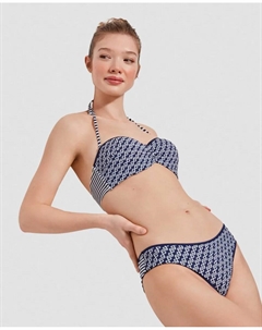 Классические плавки бикини из ткани с несколькими принтами, мультиколор Gisela