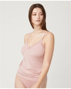 Женская майка на бретелях из цветочного кружева, розовый Ysabel mora