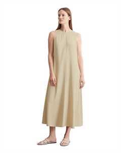 Платье А-силуэта без рукавов из мягкого вискозного твила, цвет Natural Marc o'polo