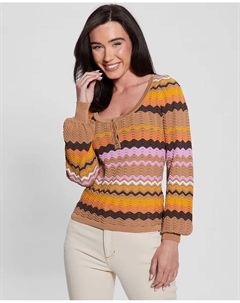 Свитер с принтом, мультиколор Guess