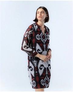 Короткое платье с V-образным вырезом Silvia, мультиколор Niza