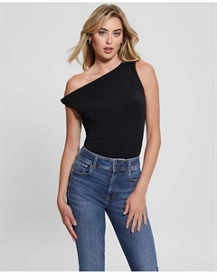 Женский асимметричный топ, черный Guess