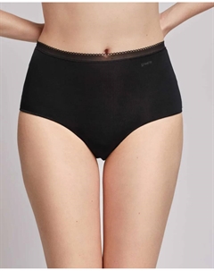Классические гладкие трусы очень плоской формы из ткани Eko Modal Lenzing, черный Gisela