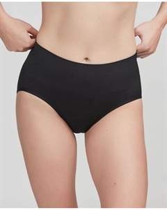 Бесшовные трусики с высоким эффектом контроля, черный Gisela