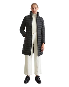 Длинный приталенный женский пуховик на молнии, черный Marc o'polo