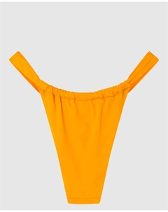 Бразильские плавки бикини из однотонной ткани, цвет Mostaza Gisela