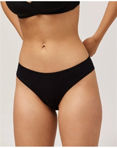 Бразильские трусики из органического хлопка, черный Ysabel mora