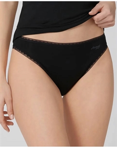Комплект из 2 классических кружевных трусиков, черный Sloggi