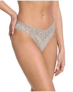 Кружевные стринги V-образной формы с высокой талией, серый Hanky panky