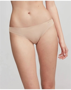 Бразильские трусики с лазерной резкой из кружева и микрофибры, цвет Nude Gisela