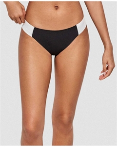 Двухцветные плавки бикини, вырезанные лазером, черный Gisela