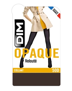 Непрозрачные матовые колготки с эффектом бархата плотностью 50 ден, темно-коричневый Dim