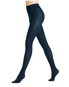Гладкие полупрозрачные колготки Seidenglatt, темно-синий Falke