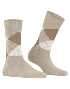 Женские длинные носки Burlintong с ромбовидным принтом, бежевый Burlington