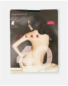 Гладкие полупрозрачные колготки Seidenglatt, черный Falke
