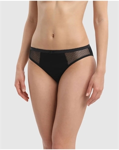 Защитные хлопковые моющиеся менструальные трусики с тяжелым потоком, черный Dim