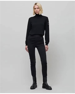 Женские узкие брюки с карманами черного цвета Ikks