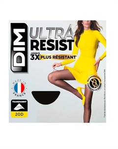 Прочные прозрачные колготки плотностью 20 ден, черный Dim