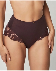Трусики с очень высокой талией и цветочным кружевом, бордовый Selmark