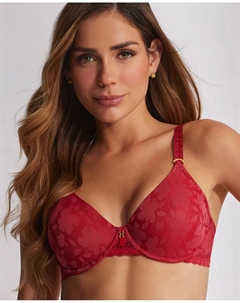 Формованный утягивающий бюстгальтер без пены, красный Selmark
