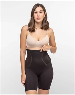 Брюки с завышенной талией и плотным поясом, черный Maidenform