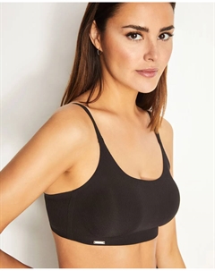 Бюстгальтер без косточек на 24 часа со съемными чашками, черный Selmark