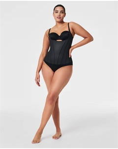 Рубашка с компрессией на грудь, черный Spanx