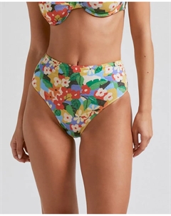 Высокие плавки бикини Amazonia с люрексом и подкладкой, мультиколор Robin collection