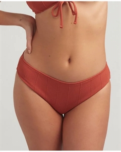 Трусики-кюлоты из терракотового кружева из структурированной ткани, оранжевый Robin collection