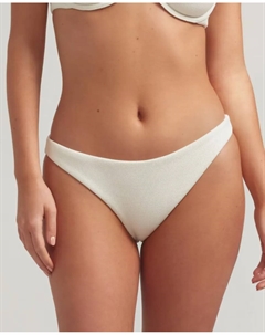 Белые плавки бикини из структурированной ткани, белый Robin collection