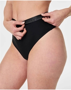 Корректирующие стринги с высокой талией, черный Spanx