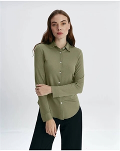 Женская рубашка, устойчивая к железу и пятнам, зеленый Sepiia