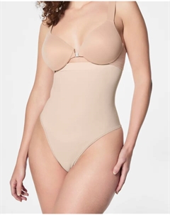 Бесшовные стринги с высокой талией, бежевый Spanx