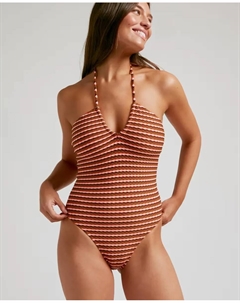 Купальник Valley со структурой и многопозиционной застежкой, мультиколор Robin collection