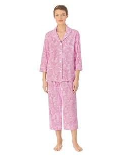 Капри женские пижамные брюки, розовый Lauren ralph lauren