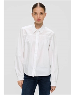 Блуза Bluse langarm, кремовый Qs