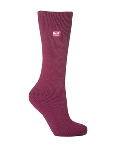 Термоноски однотонные для зимы теплые 48 uk, фуксия Heat holders