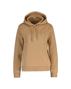 Худи Reg Tonal Shield, коричневый/бежевый Gant