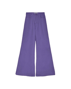 Элегантные фиолетовые расклешенные хлопковые джинсы Hinnominate
