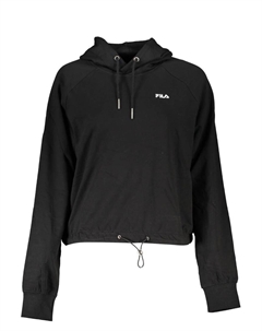 Хлопковый свитер с капюшоном, черный Fila