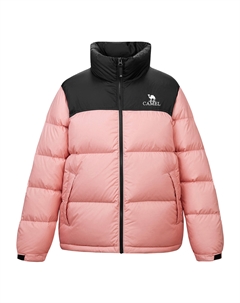 Теплая флисовая куртка-пуховик унисекс, цвет Autumn leaf yellow/phantom black Camel