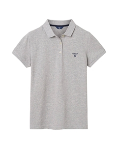 Летняя рубашка-поло md из пике, серый Gant