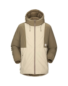 Пуховик унисекс, цвет Phantom Black/Coconut Shell Camel