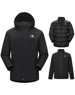 Ветровка для всех погодных условий унисекс, цвет Phantom Black Camel