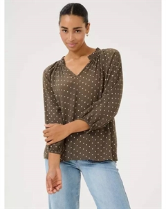 Топ Babett Polka Dot, цвет major brown/chalk Kaffe